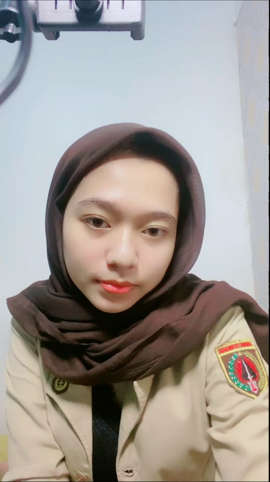 Cewek Hijab Pramuka Live Buka-Bukaan